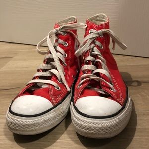 Red High Top Converse